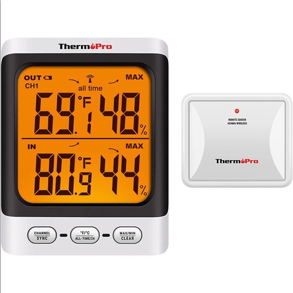 ThermoPro TP62 Indoor Outdoor Thermometer Wireless - Picture 3 of 8